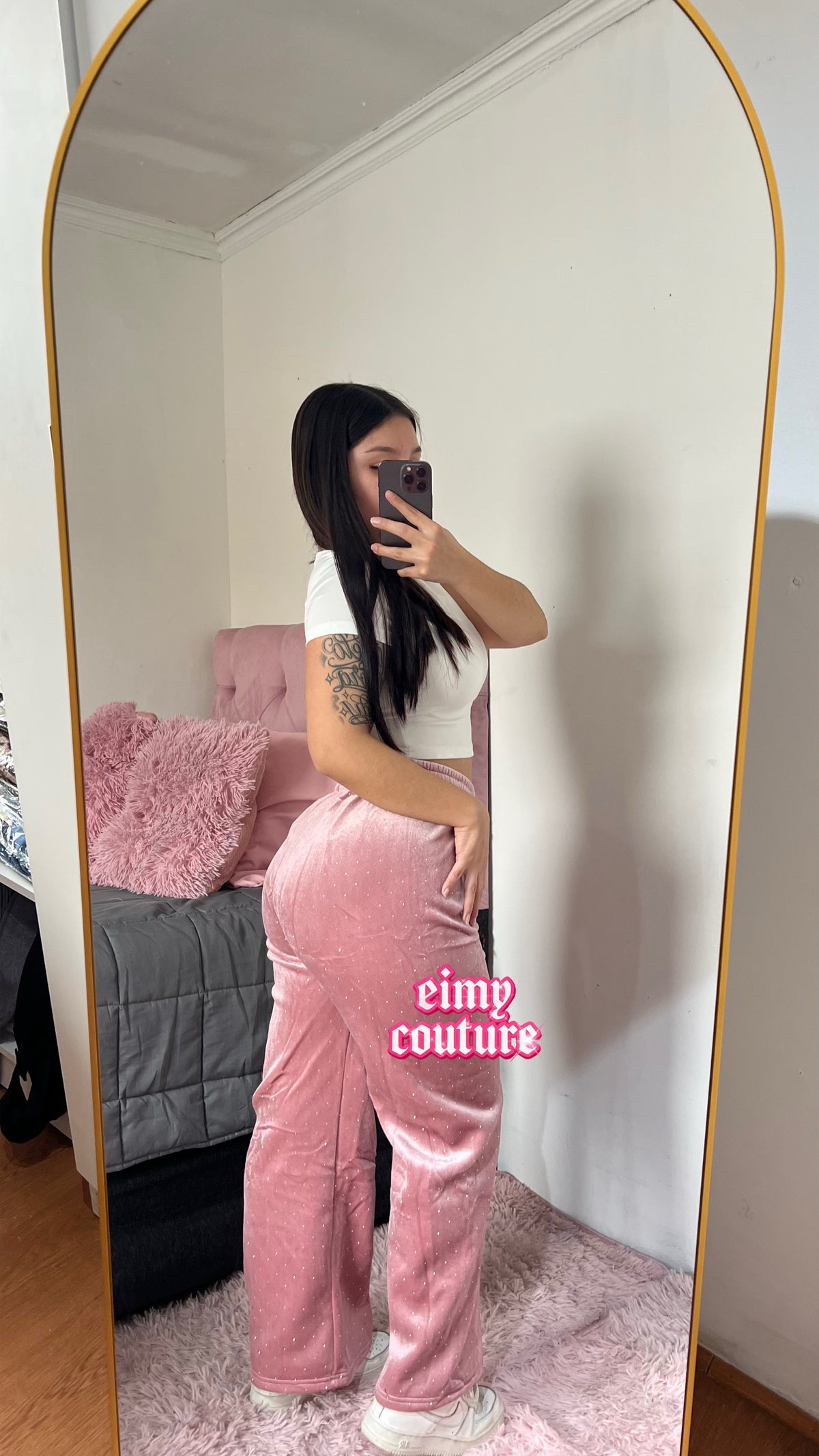 Buzo pink brillos