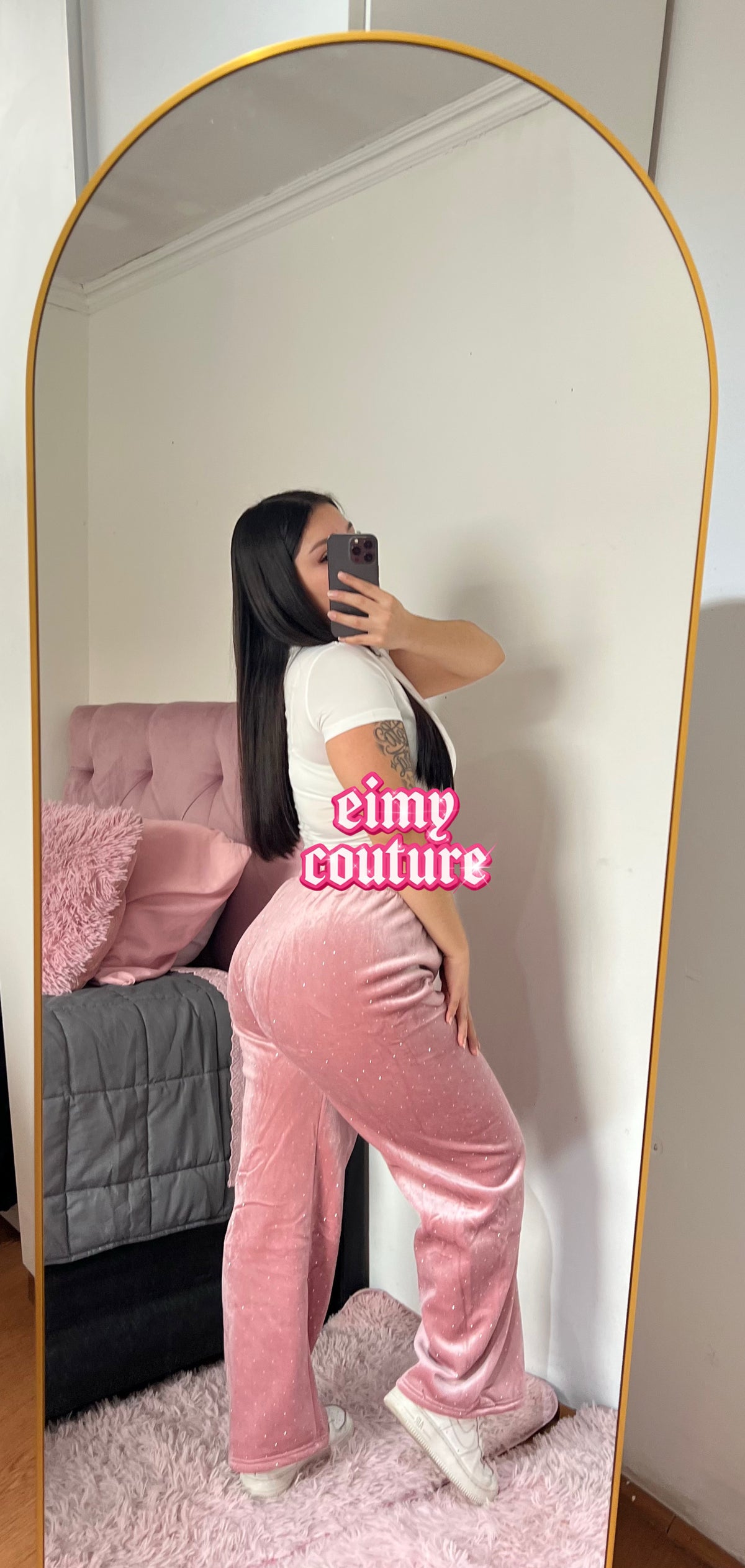 Buzo pink brillos